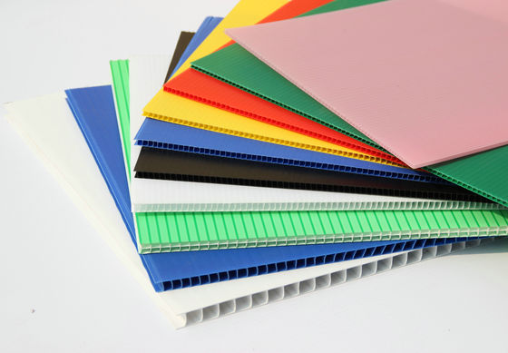 White Plastic Corrugated PP Hollow Board 10MM Thickness
